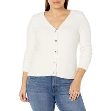 Shop The Drop Women’s Francine Cardigan in Whisper White