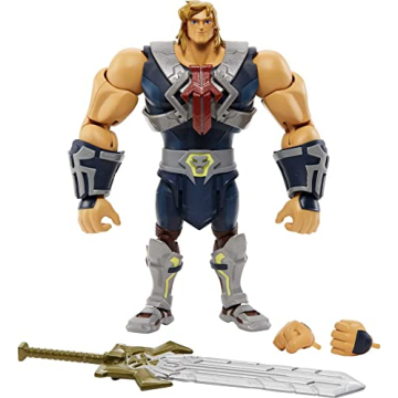 Masters of the Universe Masterverse Animated He-Man Action Figure with Accessories, 7-inch MOTU Coll...