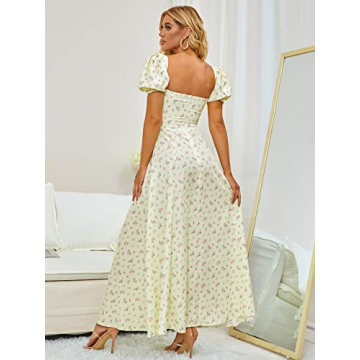 Stylish Women's Summer Puff Sleeve Maxi Dress Online