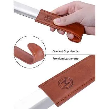 Nunaroll 17-Inch Stainless Steel Long Shoe Horn