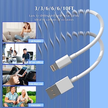 iPhone Charger Fast Charging Cable 6 Pack