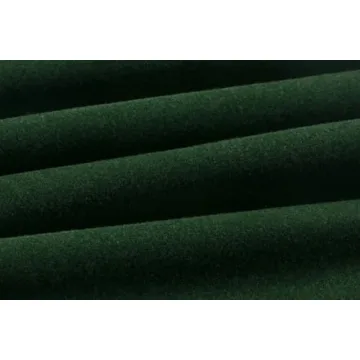 CHARTOU Women's Casual Thicken Wool Blend Stand Collar Single Breasted Pea Coat (Medium, Green)