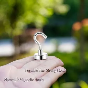 Neosmuk Magnetic Hooks with Strong 30lb Capacity