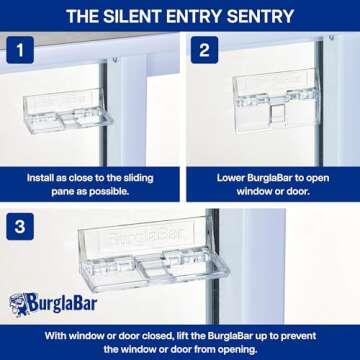 Burglabar Sliding Door Locks - Child Proof Security Solution
