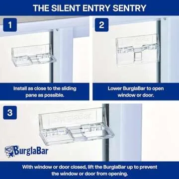 Burglabar Sliding Door Locks - Child Proof Security Solution