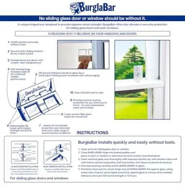 Burglabar Sliding Door Locks - Child Proof Security Solution