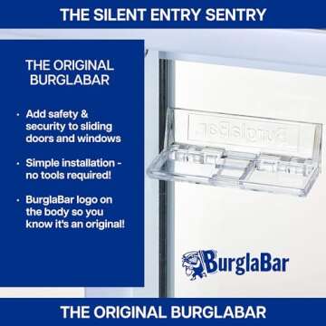 Burglabar Sliding Door Locks - Child Proof Security Solution