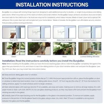 Burglabar Sliding Door Locks - Child Proof Security Solution