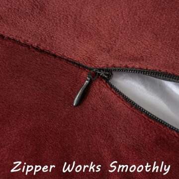 FUTEI Burgundy Boho Throw Pillow Covers with Tassels 18x18 Inch Set of 2,Soft Velvet Decorative Cushion Case,Home Decor for Couch Bed Living Room