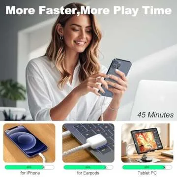 for iPhone Charger Cord USB Cable [MFi Certified] Beaded iPhone Charging Cable Cord for iPhone 14 13 12 11 Plus Pro Max Cute Pearl Phone Charger Cord Fast Charging Cord USB A to iPhone Cable 3FT White