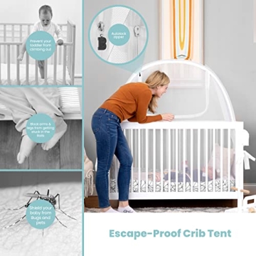 Safety Crib Tent for Adventurous Toddlers, Easy Setup