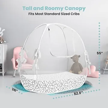 Safety Crib Tent for Adventurous Toddlers, Easy Setup