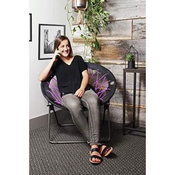 Zenithen Bunjo Foldable Portable Chair Plum Pack of 2