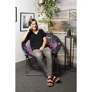 Zenithen Bunjo Foldable Portable Chair Plum Pack of 2