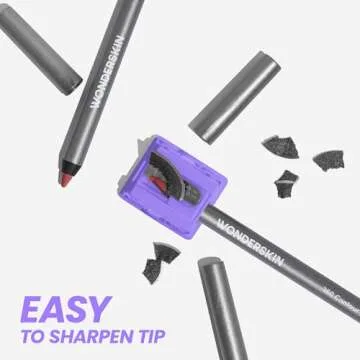 Wonderskin Lip Liner Pencil - 360 Contour Lipliner, Long Lasting, Sharpenable, Waterproof and Transfer-Proof Nude Lip Liner Pencil (Rosewood)