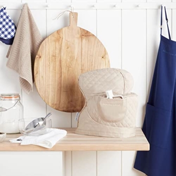 KITCHENAID Tilt-Head Mixer Cover - Quilted Cotton Dust Protector