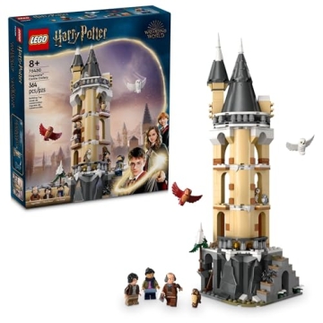 LEGO Harry Potter Hogwarts Castle Owlery Toy - Magical Building Set for Kids 8+