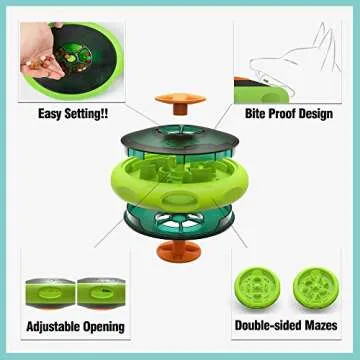 Sniffiz SmellyUFO Interactive Treat Puzzle Toy for Dogs