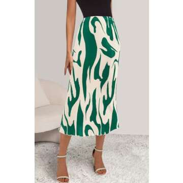 PRETTYGARDEN Women's 2025 Summer High Waist Zebra Print A Line Long Pleated Skirts for Women Trendy ...
