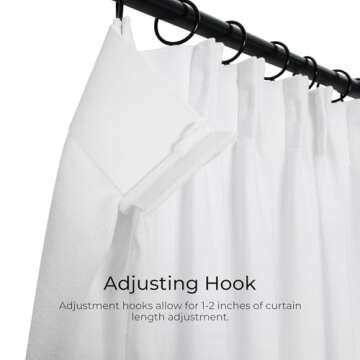 TWOPAGES Elegant Faux Linen Curtain Panel for Windows