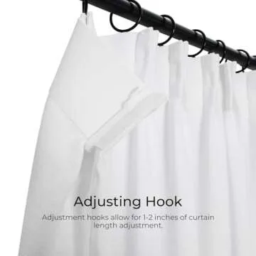 TWOPAGES Elegant Faux Linen Curtain Panel for Windows