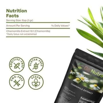 Go Nutra Chamomile Extract Powder 10:1 Strength Supplement
