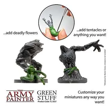 The Army Painter 2 Part Modeling Clay, 20cm - Moldable Model Putty for Miniatures, Easy-to-Knead Green Stuff Putty Epoxy Clay for Sculpting, Green Stuff Tools - The Original Green Stuff Kneadatite