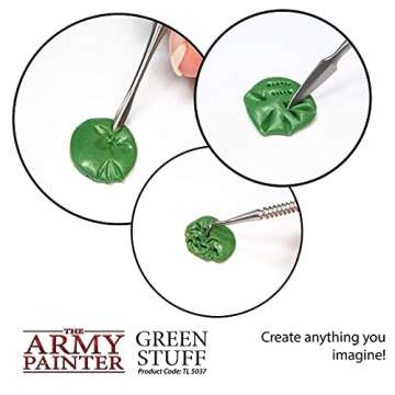 The Army Painter 2 Part Modeling Clay, 20cm - Moldable Model Putty for Miniatures, Easy-to-Knead Green Stuff Putty Epoxy Clay for Sculpting, Green Stuff Tools - The Original Green Stuff Kneadatite