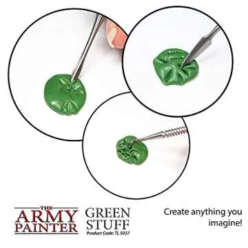 The Army Painter 2 Part Modeling Clay, 20cm - Moldable Model Putty for Miniatures, Easy-to-Knead Green Stuff Putty Epoxy Clay for Sculpting, Green Stuff Tools - The Original Green Stuff Kneadatite