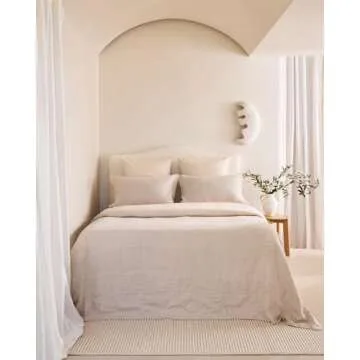 Bed Threads Oatmeal Quilted Bed Cover Set in Medium | 1 Quilted Bed Cover, 2 Pillowcases