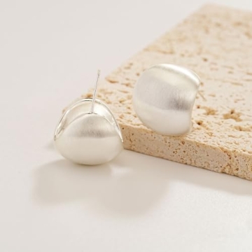 Sylph Chunky Gold Earrings Trendy Hypoallergenic Statement Jewelry