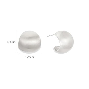 Sylph Chunky Gold Earrings Trendy Hypoallergenic Statement Jewelry