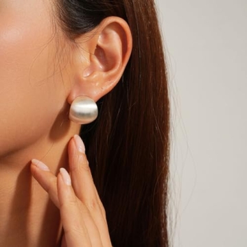 Sylph Chunky Gold Earrings Trendy Hypoallergenic Statement Jewelry