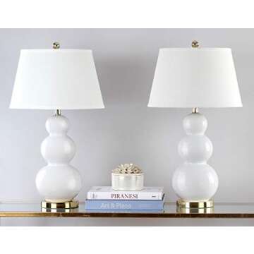 Pamela Modern Ceramic Table Lamp Set - Elegant Illumination