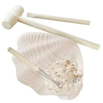 Dan&Darci Real Pearl Mining Kit & Bracelet Making Kit - Dig Up 15 Pearls and Create a Bracelet : Gemstone Dig Kit - Kids Geology Kits for Children of All Ages : Gem Dig Kit - Excavation Kits for Kids