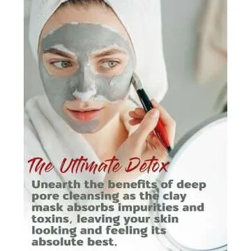 Natural Aztec Clay Mask Kit by Etana for Skincare