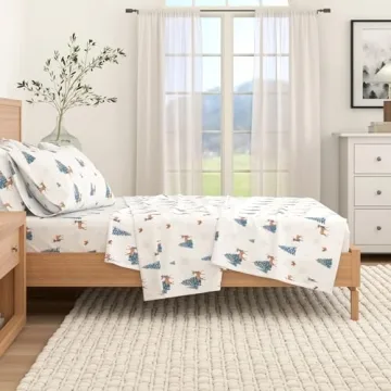 Great Bay Home King Flannel Sheets Perfect for Winter Cozy Nights