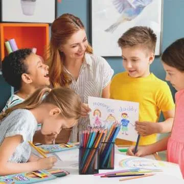 Toidgy 144 Count Colored Pencils for Kids, 12 Packs Colored Pencils Bulk 12 Colors, Pre-sharpened Color Pencils for Adults, Bulk School Supplies for Teachers, Back to School Supplies, Classroom Prizes