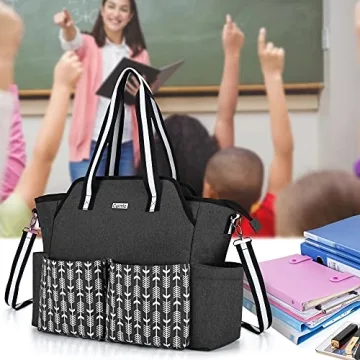CURMIO Teacher Work Bag with Padded Laptop Sleeve