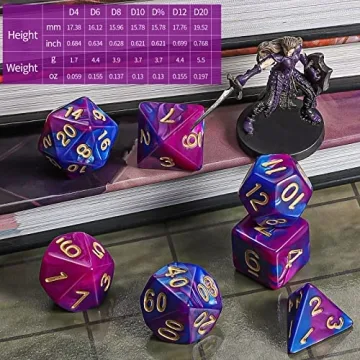 Buy CiaraQ DND Polyhedral Dice Set for Role Playing Fun