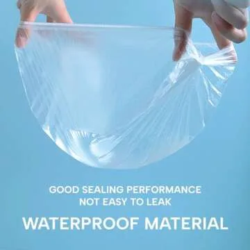 YIZIJIZI 30PCS Disposable Shower Caps, Large Thick Clear Waterproof Shower Cap for Women, large Size 20.5", Home Use, Spa, Hotel and Hair Salon, Clear Shower Caps for Travel