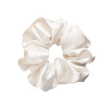 Sufermoe 6 Pcs Satin Silk Hair Scrunchies - Luxurious Style