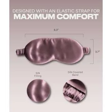 SUNDAYSILKS™ Mulberry Silk Sleep Mask for Perfect Rest