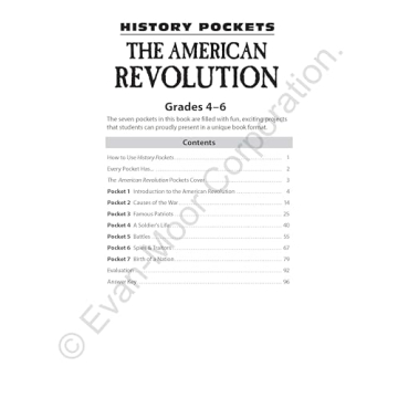 Evan-Moor History Pockets American Revolution Learning
