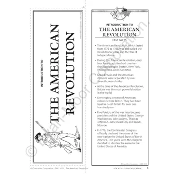 Evan-Moor History Pockets American Revolution Learning