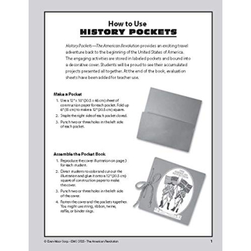 Evan-Moor History Pockets American Revolution Learning