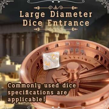 JstFrU DND Dice Tower with Tray - Perfect for RPG & D&D