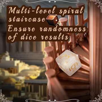 JstFrU DND Dice Tower with Tray for Tabletop Fun