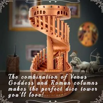 JstFrU DND Dice Tower with Tray for Tabletop Fun