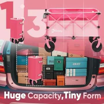 Sekey 220L Collapsible Wagon with 330 lbs Capacity